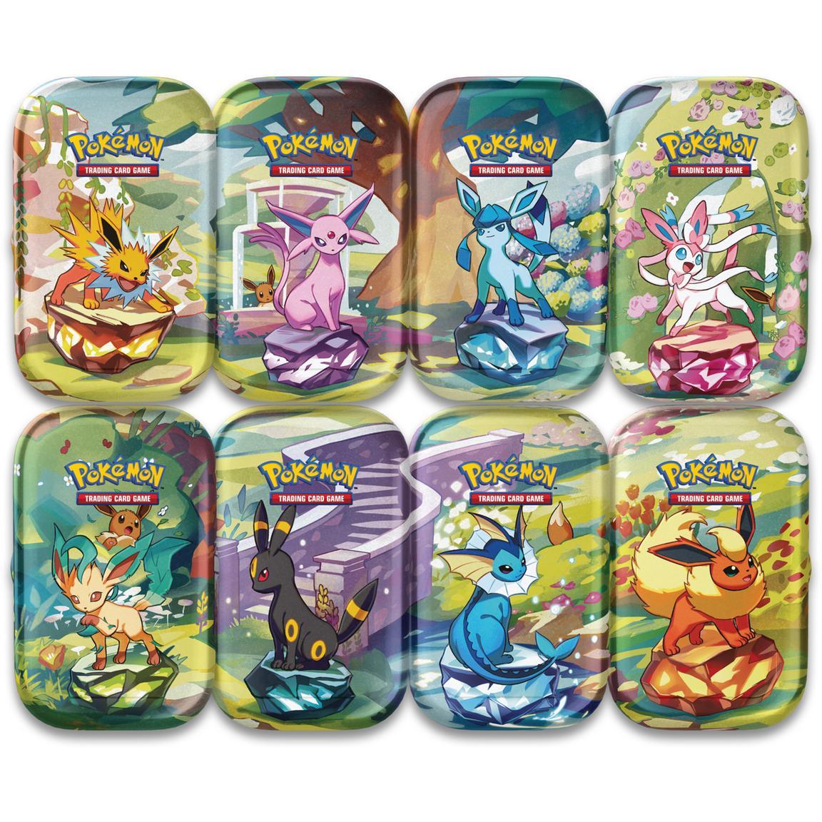 Pokemon Prismatic Evolutions Mini Tin (Random Art) - Tins are unsealed