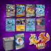 50+ Pokémon Card Bundle | 1 Guaranteed V or EX Card | Holos & Rares Included | +2 Free Pokémon Stickers | Perfect Gift for Kids & Collectors