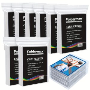990pcs Plastic Trading Card Sleeves, 3" X 4" Regular Size, for Baseball, Sports, Collectible Cards, Art & Craft Supplies, As Halloween, Chrismas Gift