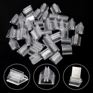 100pcs of Plastic Card Holders, Suitable for Games, Transparent Card Stands, Small Card Clips, Board Game Additions, Ideal Triangular Card Holders for Kids in Offices And Schools